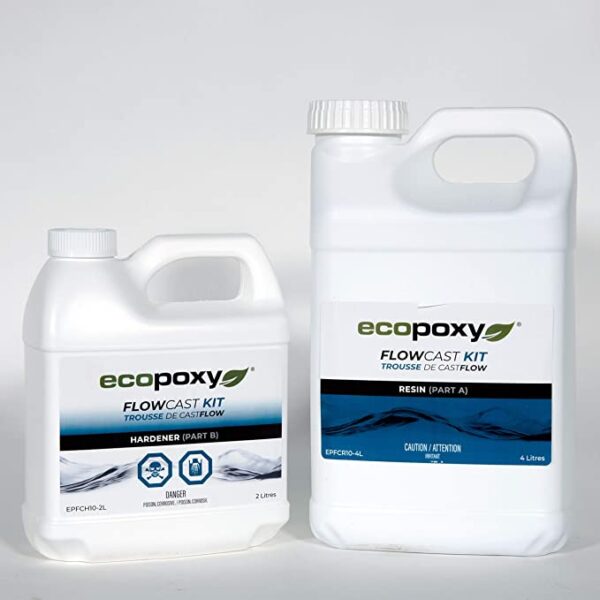 6 ליטר ecopoxy flowcast
