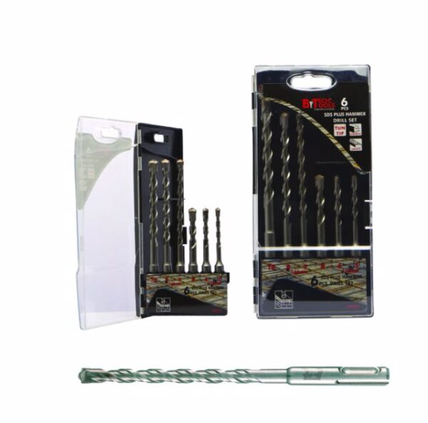 סט מקדחי SDS PLUS 75LR כמות 6 יח' BTech ביטק