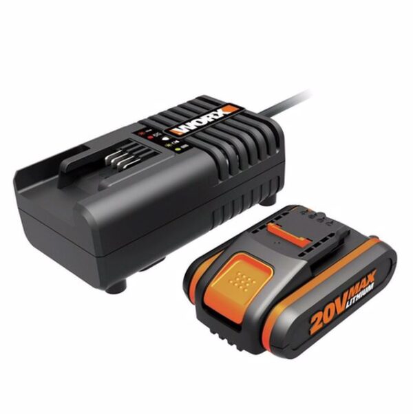 ערכת סוללה 20V 2A + מטען מהיר Worx
