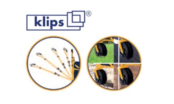 ⁦עגלת קמפינג, טיולים וחוף מתקפלת עד 80 ק״ג- klips hunter⁩ – תמונה ⁦2⁩